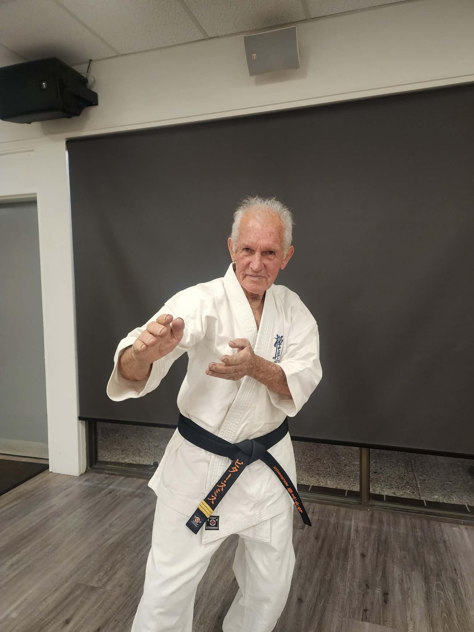 Sensei Peter Smith in karate gi