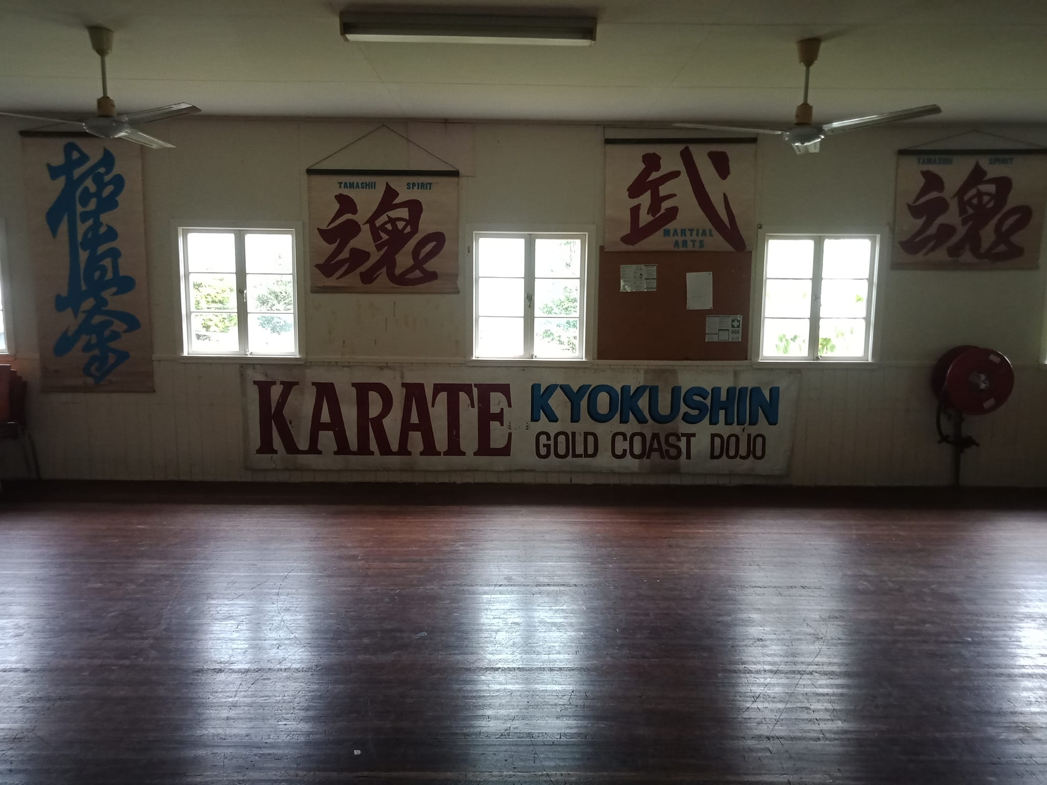 A photo of the old Kyokushin Karate Gold Coast North dojo at Oxenford.