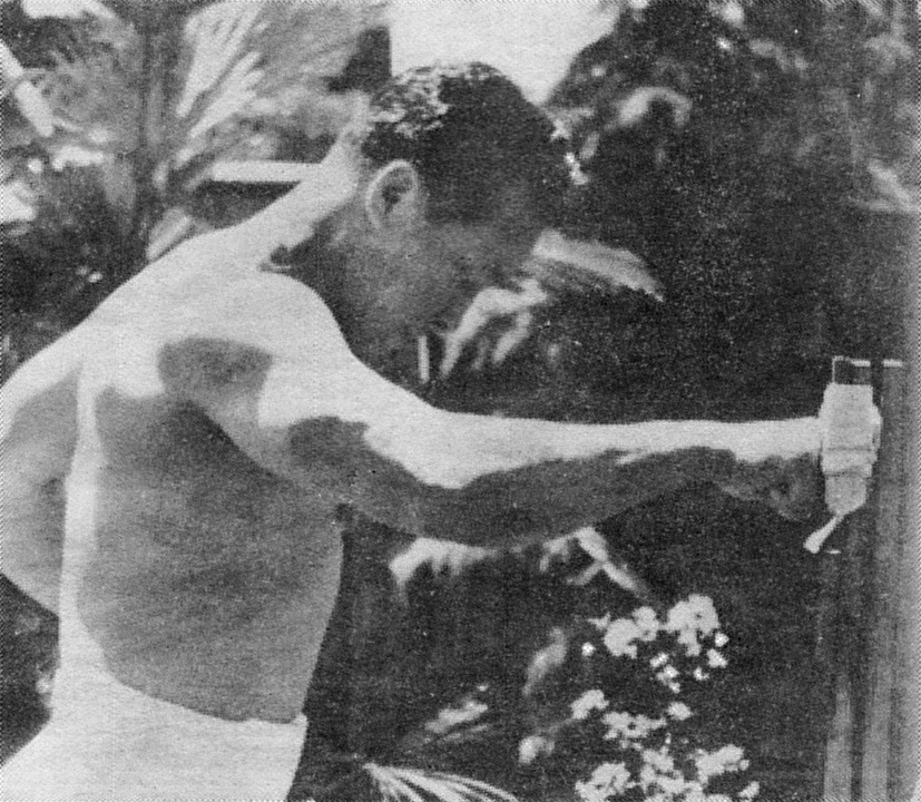 A photo of Sosai Mas Oyama, the founder of Kyokushin Karate.